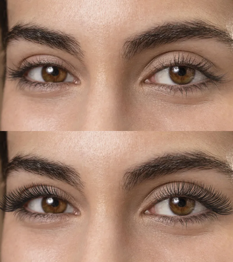 Lash line after twelve weeks of serum use